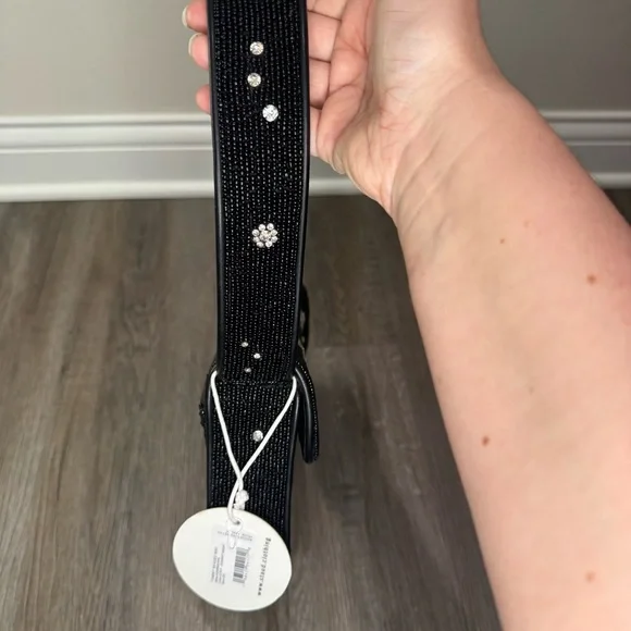 STAUD Tommy Beaded Black Starry Night Shoulder Bag Purse - Picture 12 of 16